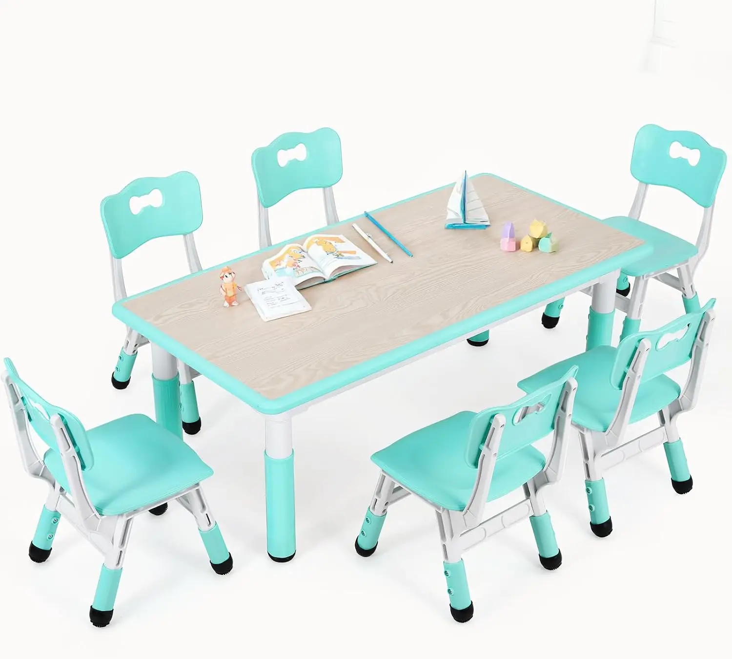 Art Craft For Preschoolers - Set Tavolo e 6 Sedie per