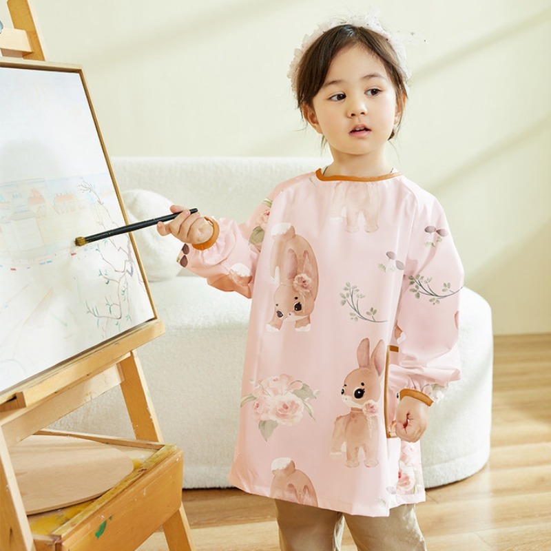 Art Craft For Preschoolers - Grembiule Impermeabile per Bambini a Maniche