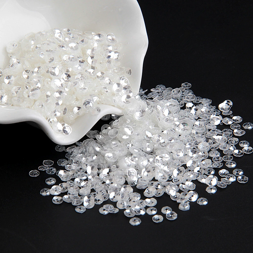 Art Craft Cup - Paillettes di cristallo trasparente 3mm 4mm