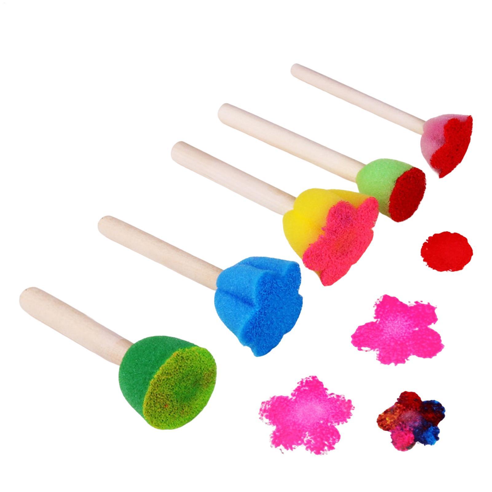 Art Craft For Preschoolers - 5 spugne per pittura riutilizzabili per