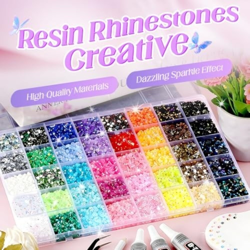 Art Craft Hat - Kit di Strass in Resina Multicolore,
