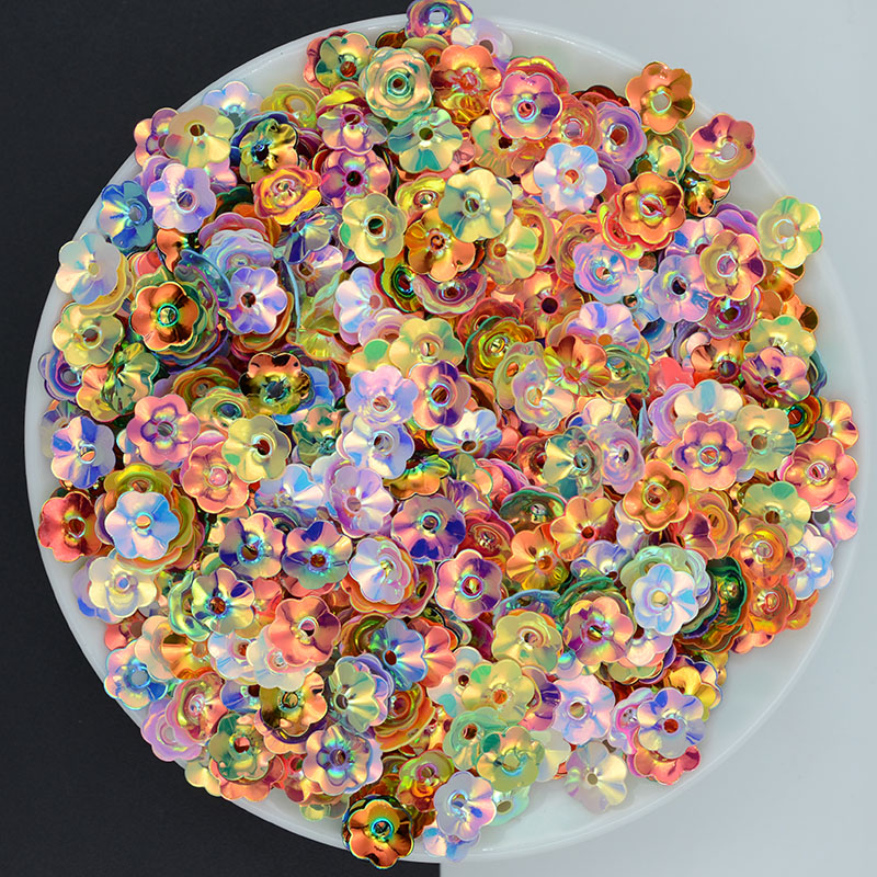Art Craft Cup - 100g/lot4/6/8/10mm Plum Blossom Cup Loose paillettes