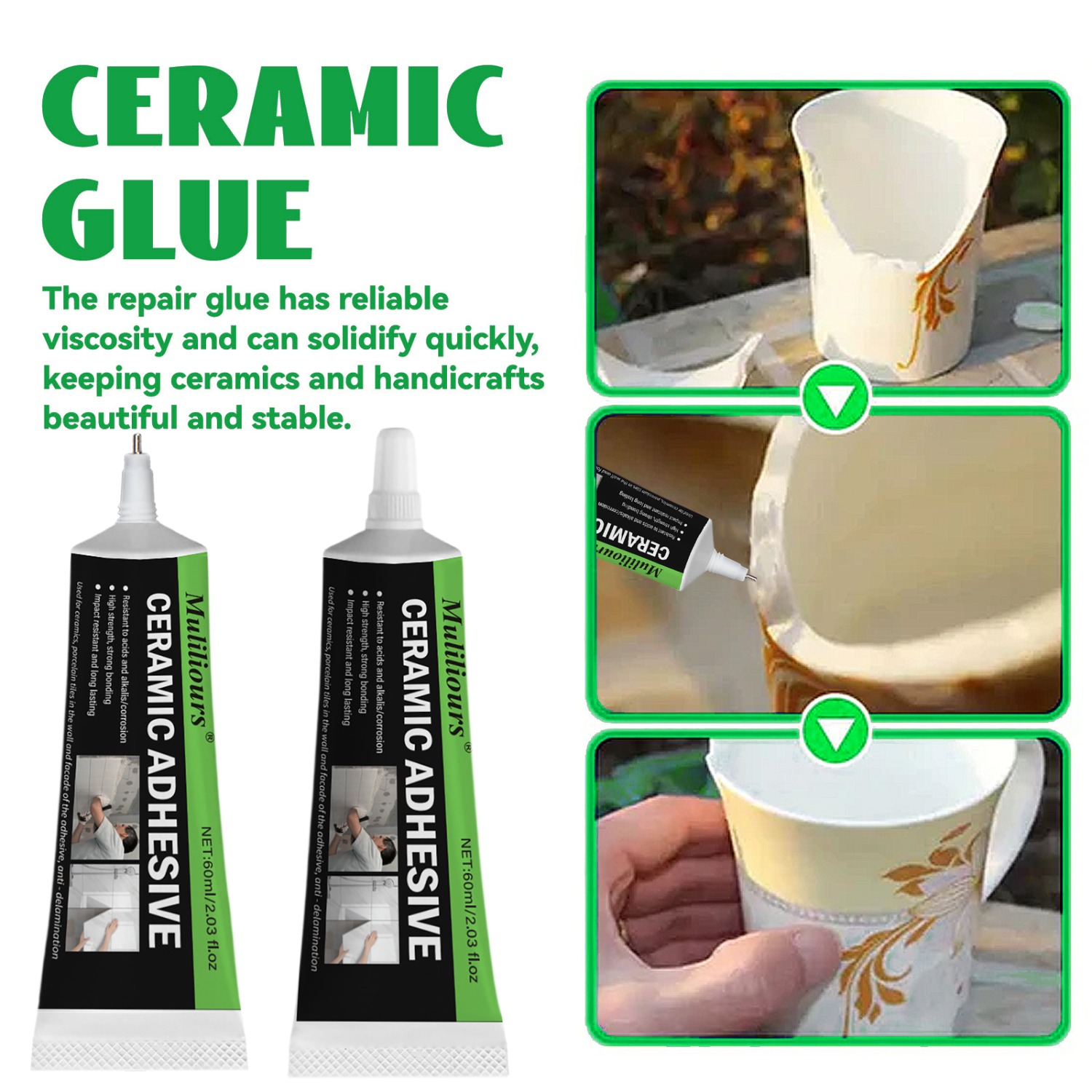 Art Craft Cup - Colla per riparazione ceramica Sigillante fisso