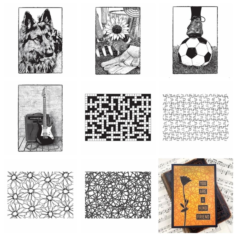 Rubber Stamp Blank - Timbri in Silicone Trasparente Misti con
