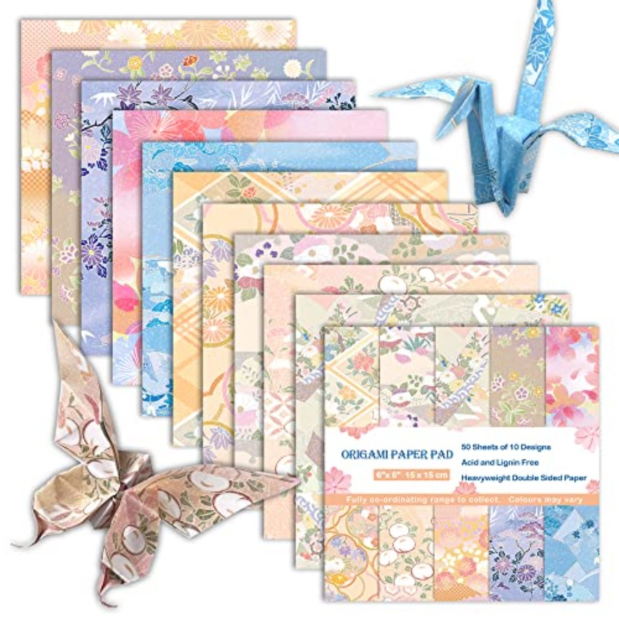 Art Craft Easy - Carta per Origami 6x6 Bifacciale, 50