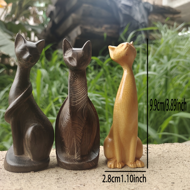 Statua di Gatto in Legno, Orna - Art Craft New Year recensione e prezzo