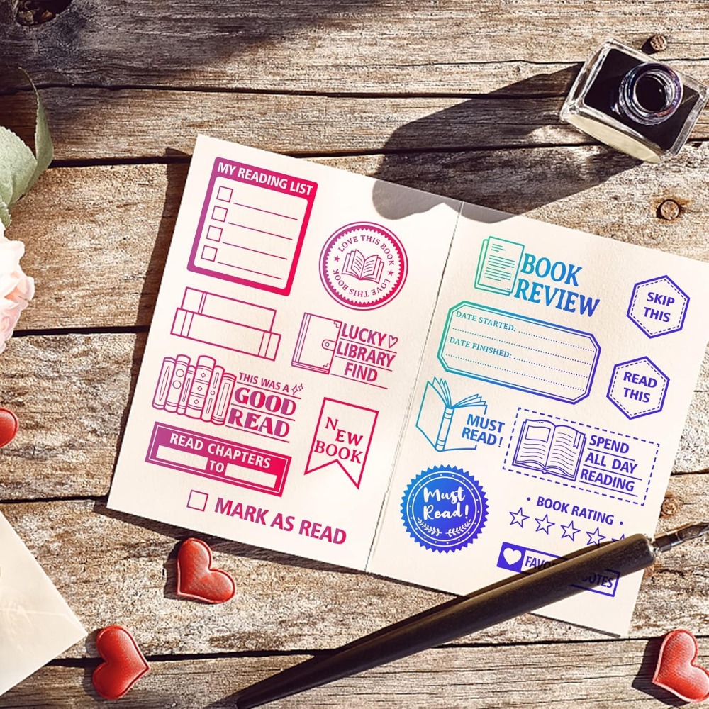 Etichetta per lettura di libri - Rubber Stamp Blank recensione e prezzo
