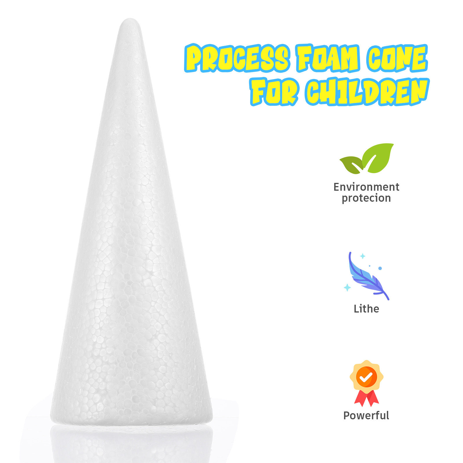 2 Pezzi di Coni Solidi in Poli - Art Craft For Preschoolers recensione e prezzo