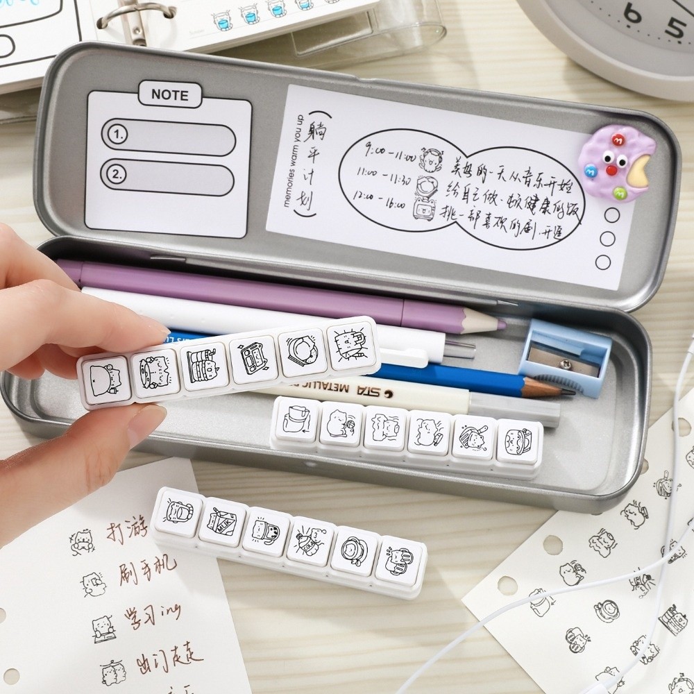 Set di 6 Timbri con Design di  - Rubber Stamp Blank recensione e prezzo