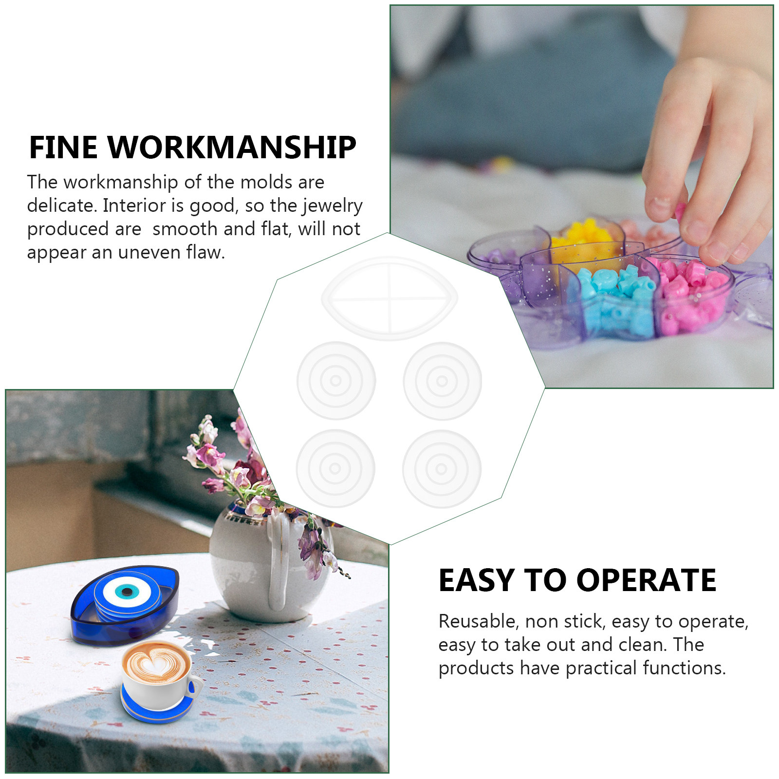 Set di 5 Stampi in Silicone Al - Art Craft Cup recensione e prezzo