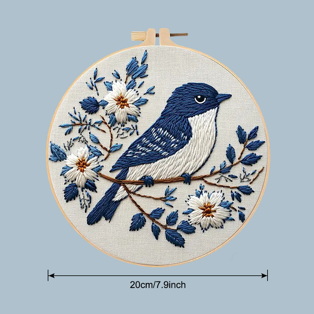 1pc kit punto croce uccello fi - Embroidery Hoop Kit recensione e prezzo