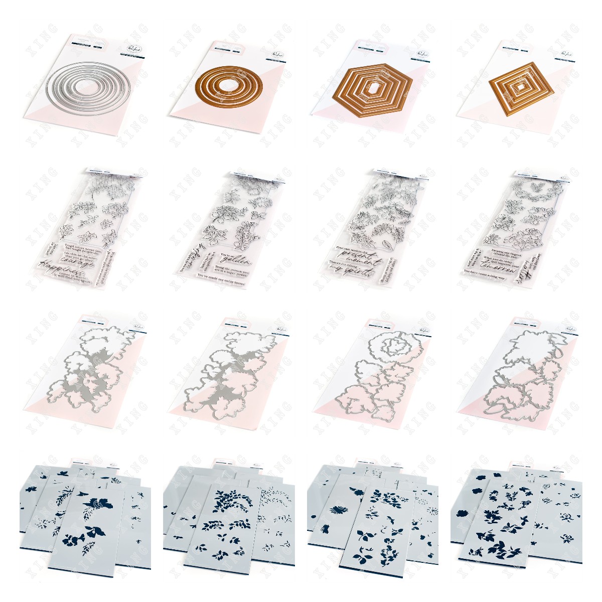 Arcobaleno floreale rosa fresc - Rubber Stamp Blank recensione e prezzo