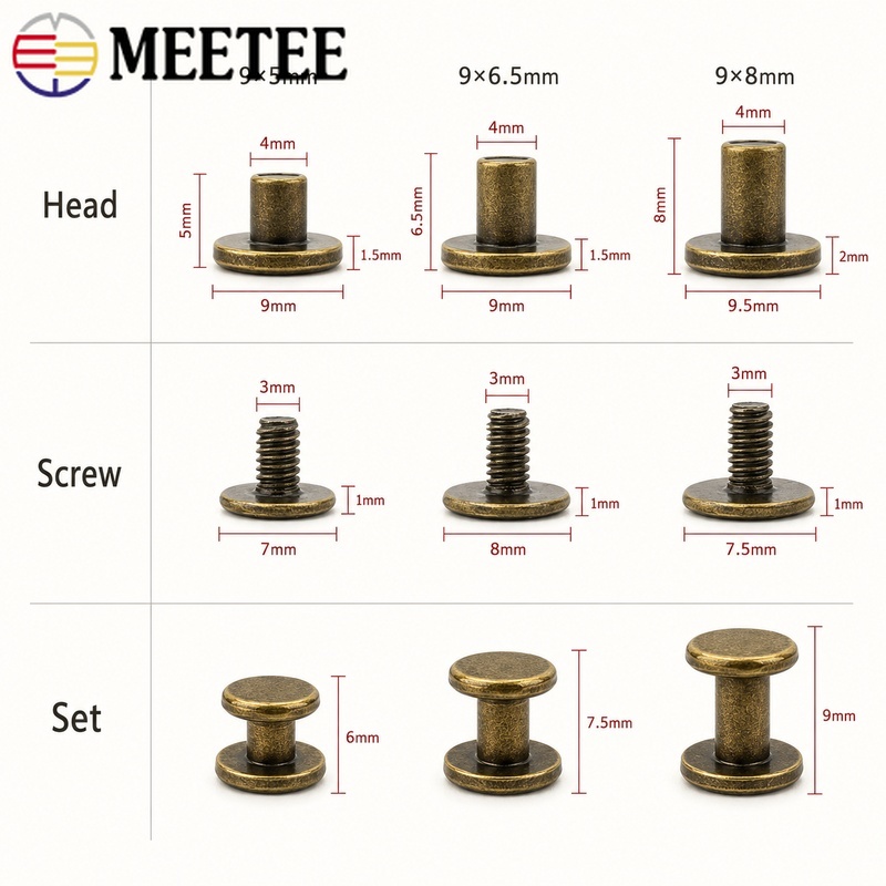 50/100 Pezzi Rivetti a Vite in - Bookbinding Supply Kit recensione e prezzo