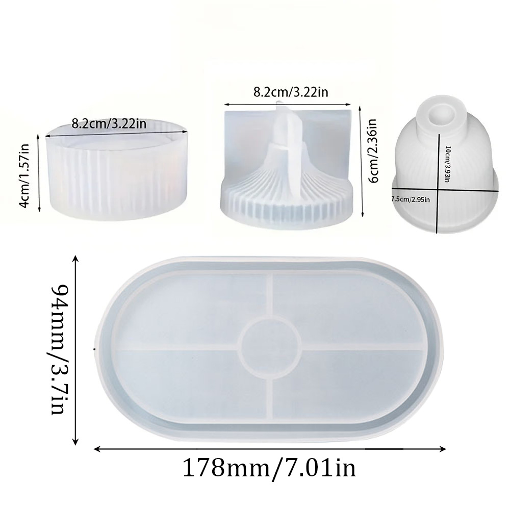 Stampi in silicone da 4 pezzi  - Art Craft Website recensione e prezzo