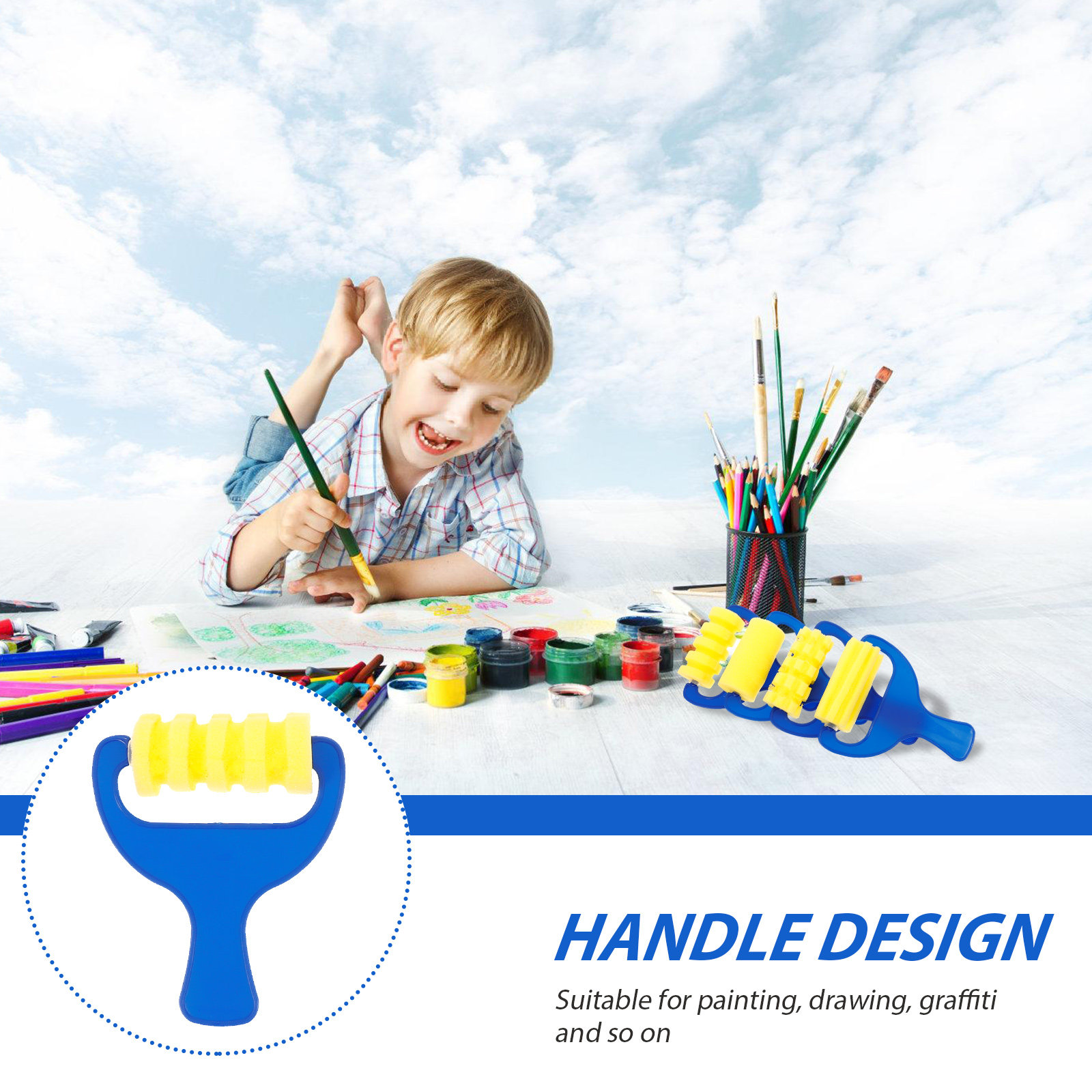 Set di 8 Rulli in Spugna per P - Art Craft For Preschoolers recensione e prezzo