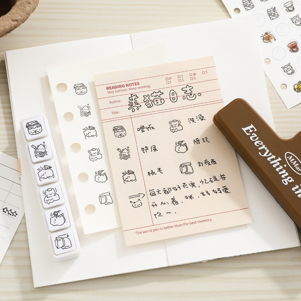 Set di 6 Timbri con Design di  - Rubber Stamp Blank recensione e prezzo