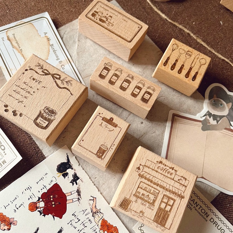 Timbro in Legno Vintage Tema C - Rubber Stamp Blank recensione e prezzo