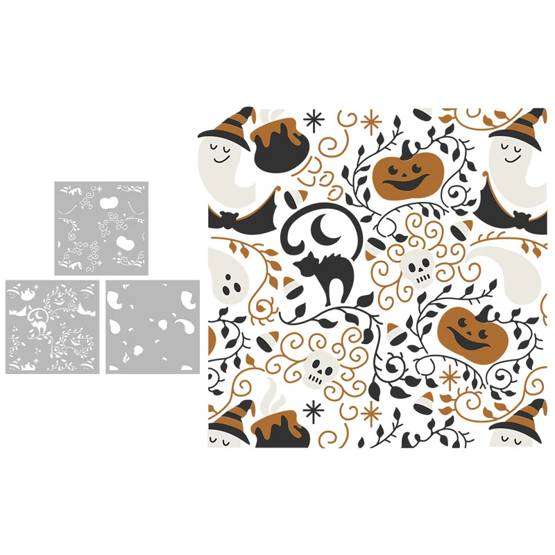 3 pezzi di stencil in plastica - Rubber Stamp Blank recensione e prezzo