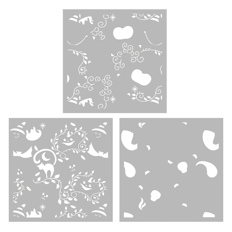 3 pezzi di stencil in plastica - Rubber Stamp Blank recensione e prezzo